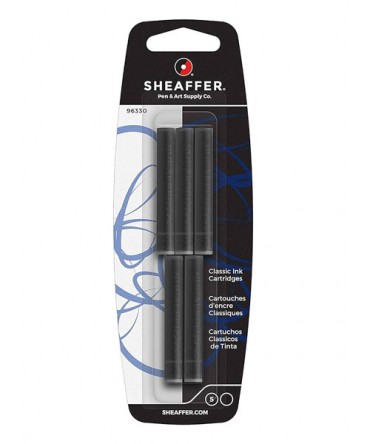SHEAFFER - Blister de 5 cartouches d'encre pour stylo plume 