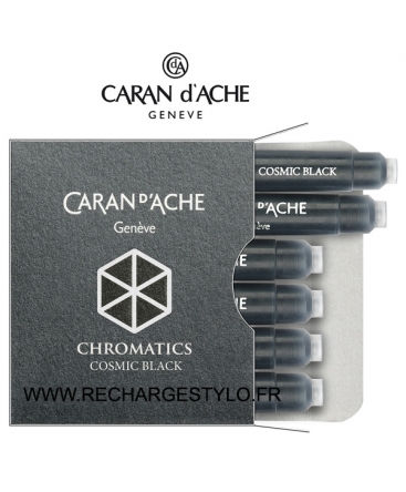 CARAN D'ACHE - Boite de 6 cartouches d'encre mini internationale