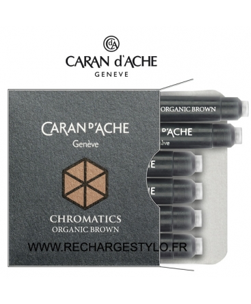 CARAN D'ACHE - Boite de 6 cartouches d'encre mini internationale 