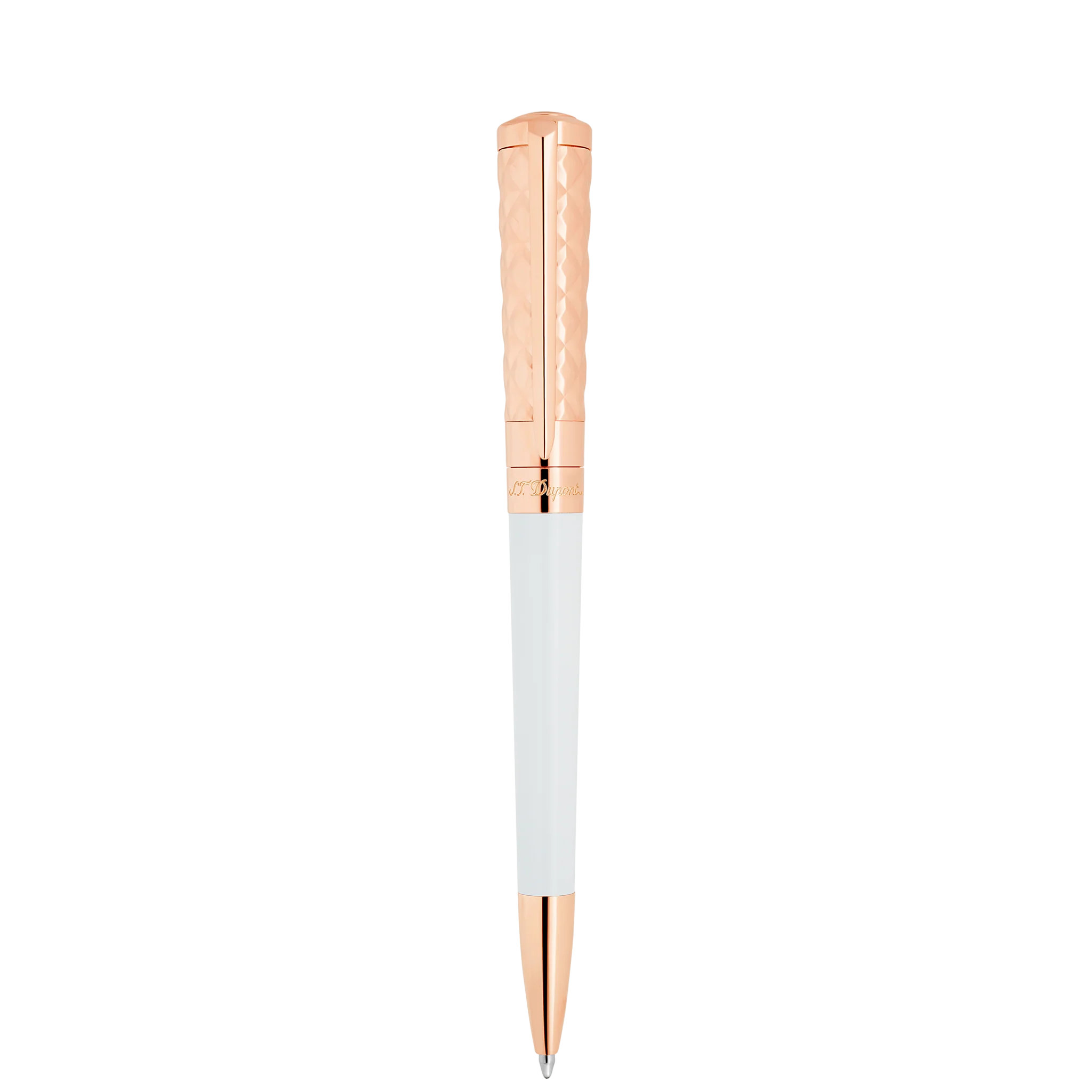 S.T. DUPONT - Bille Liberté Her - Laque blanche et Or rose