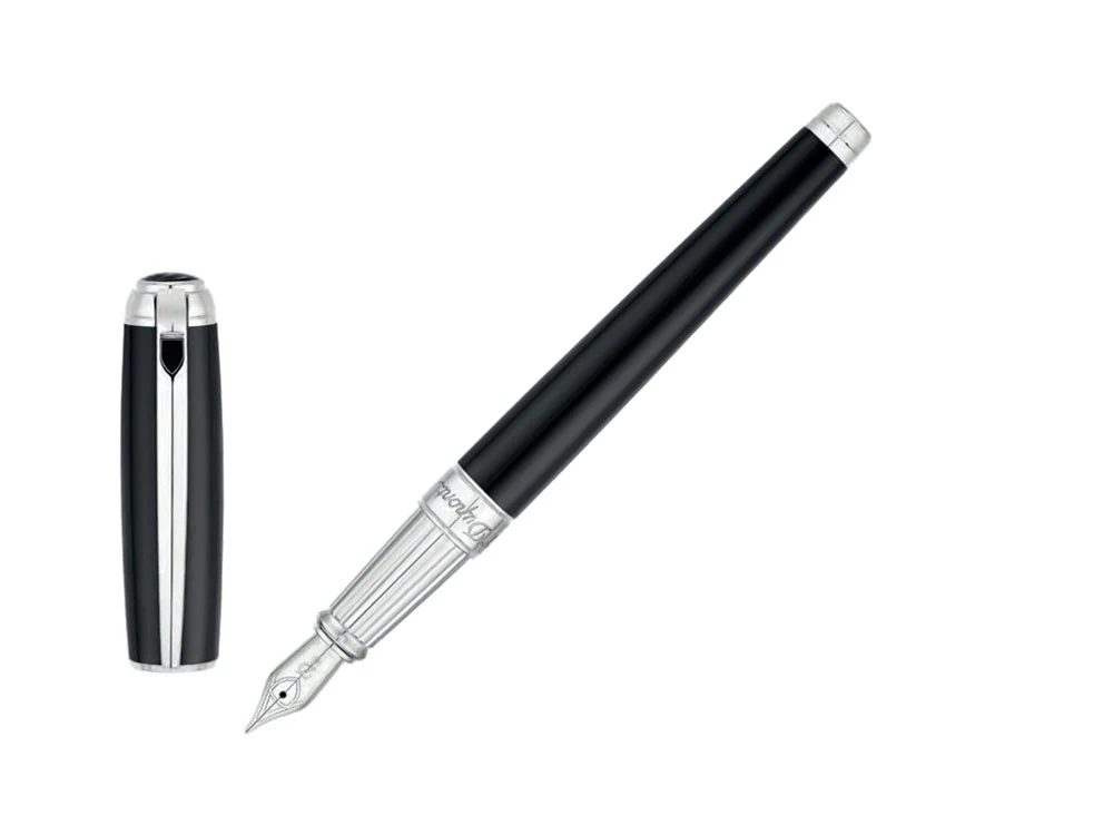 S.T. DUPONT - Plume Line D Large Noir/Palladium