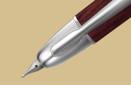 PILOT - Capless Wooden noir - Plume