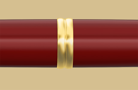 PILOT - Capless Doré Rouge - Plume