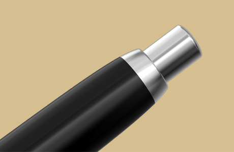 PILOT - Capless Rhodié Noir mat - Plume