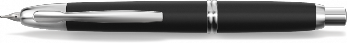 PILOT - Capless Rhodié Noir mat - Plume