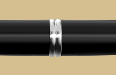 PILOT - Capless Rhodié Noir - Plume