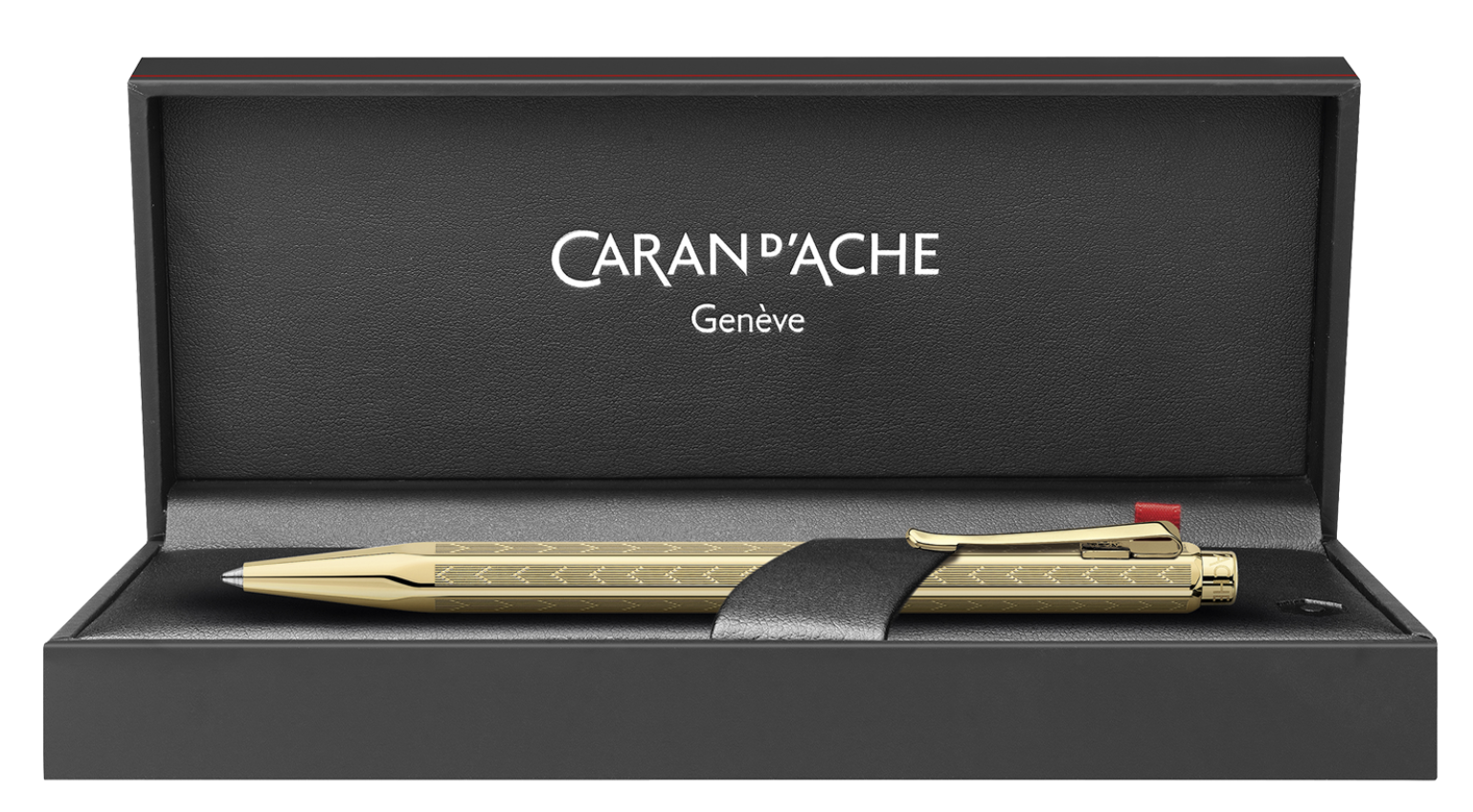 CARAN D'ACHE - Bille - Ecridor Chevron Doré