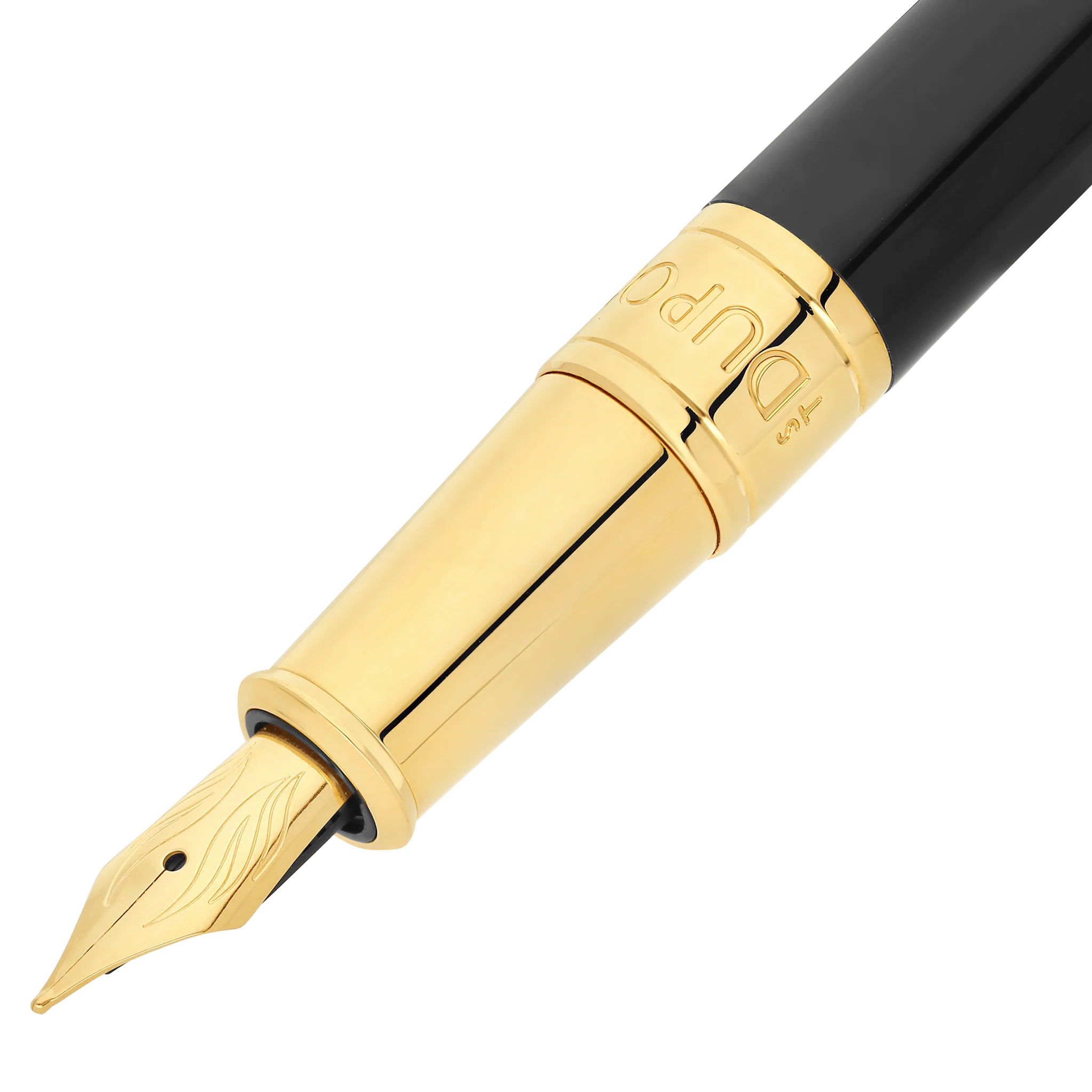 S.T. DUPONT - INITIAL Noir Doré - Plume
