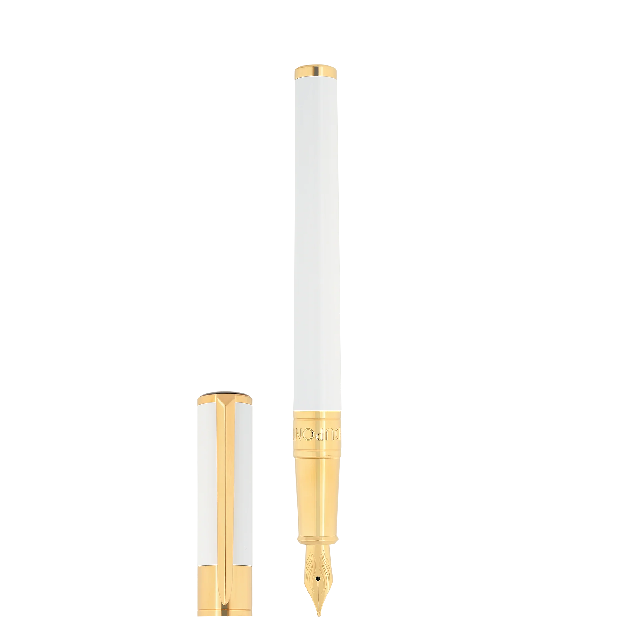 S.T. DUPONT - INITIAL Blanc Doré - Plume