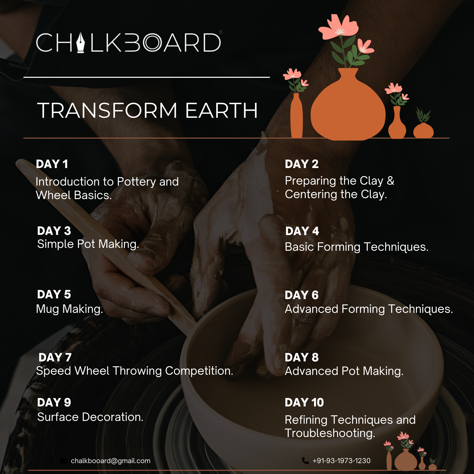 Transform Earth Pottery Course
