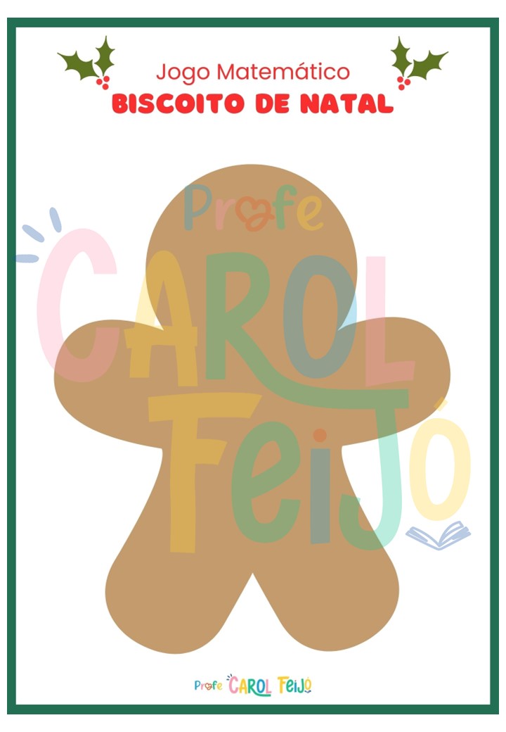 Jogo Matemático Biscoito de Natal