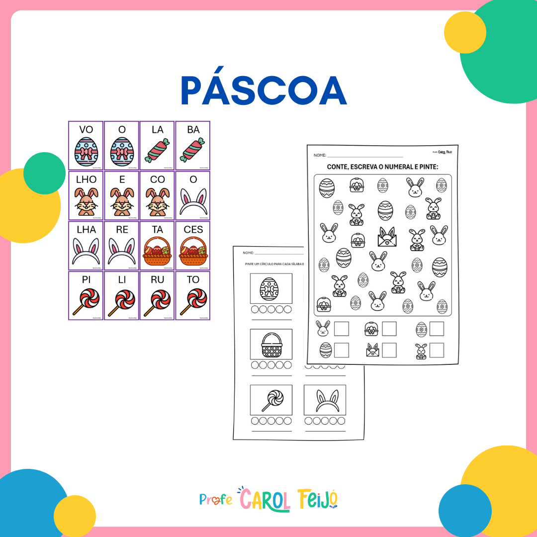 E-book de Páscoa para o Ciclo de Alfabetização!