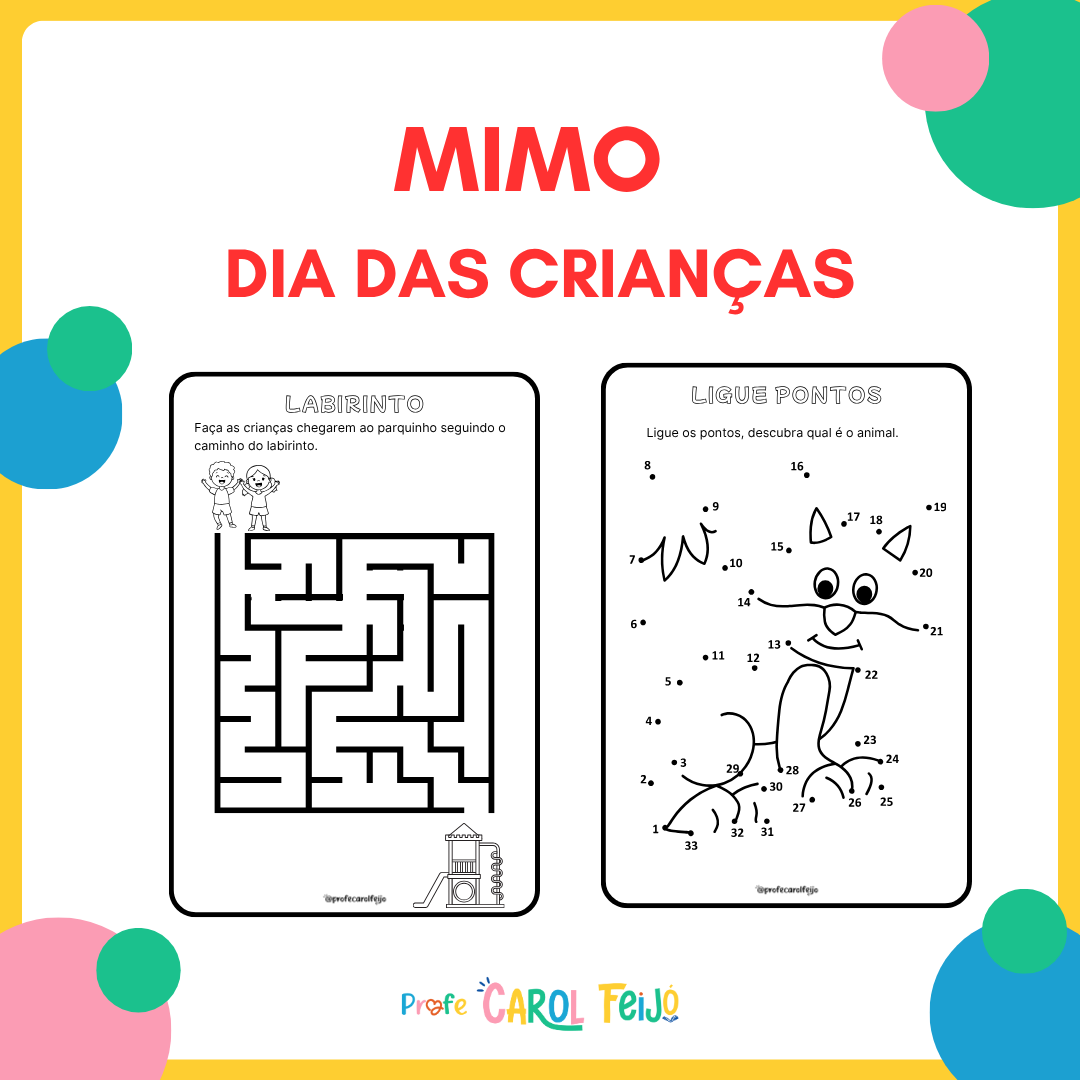 Passatempo dia das Crianças