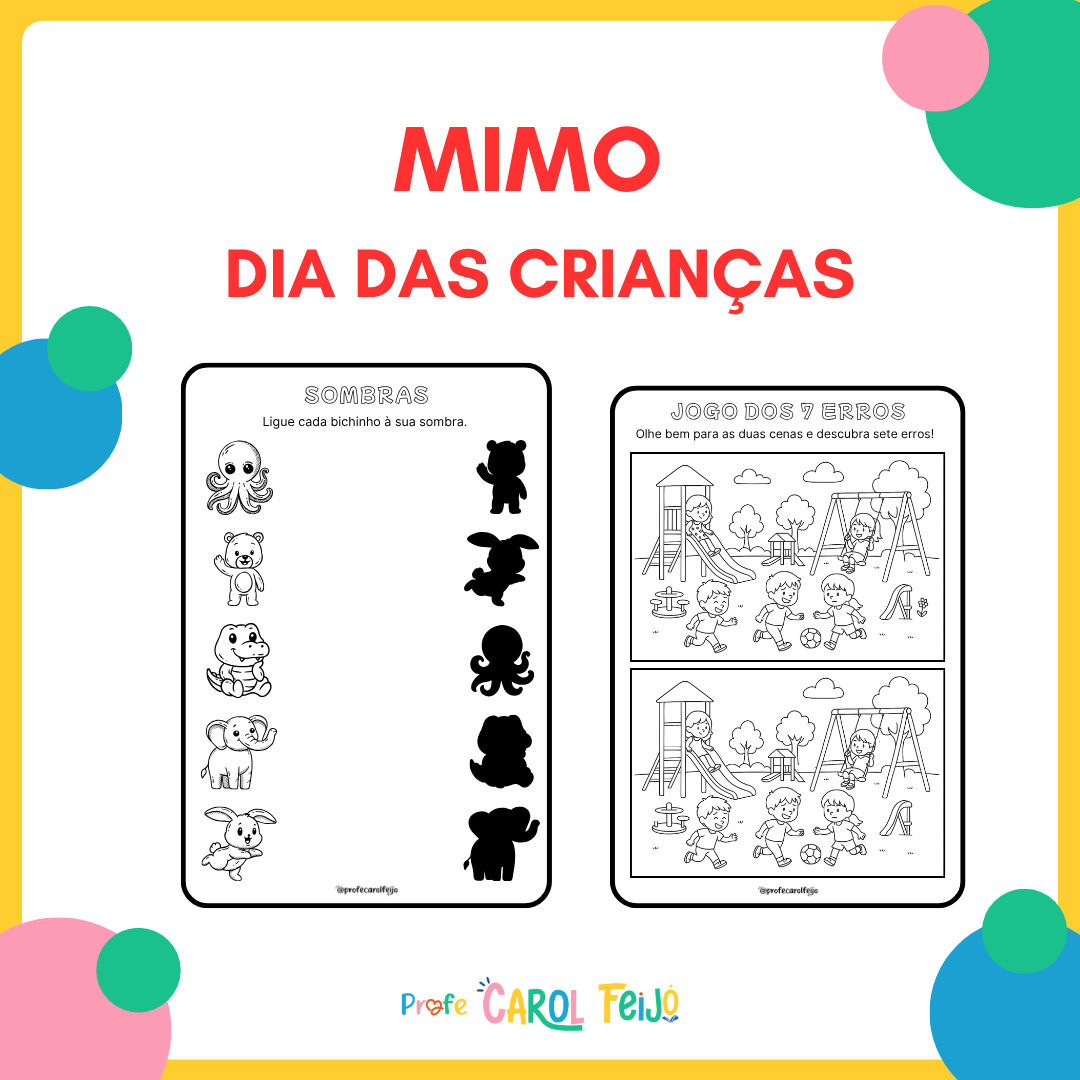 Passatempo dia das Crianças