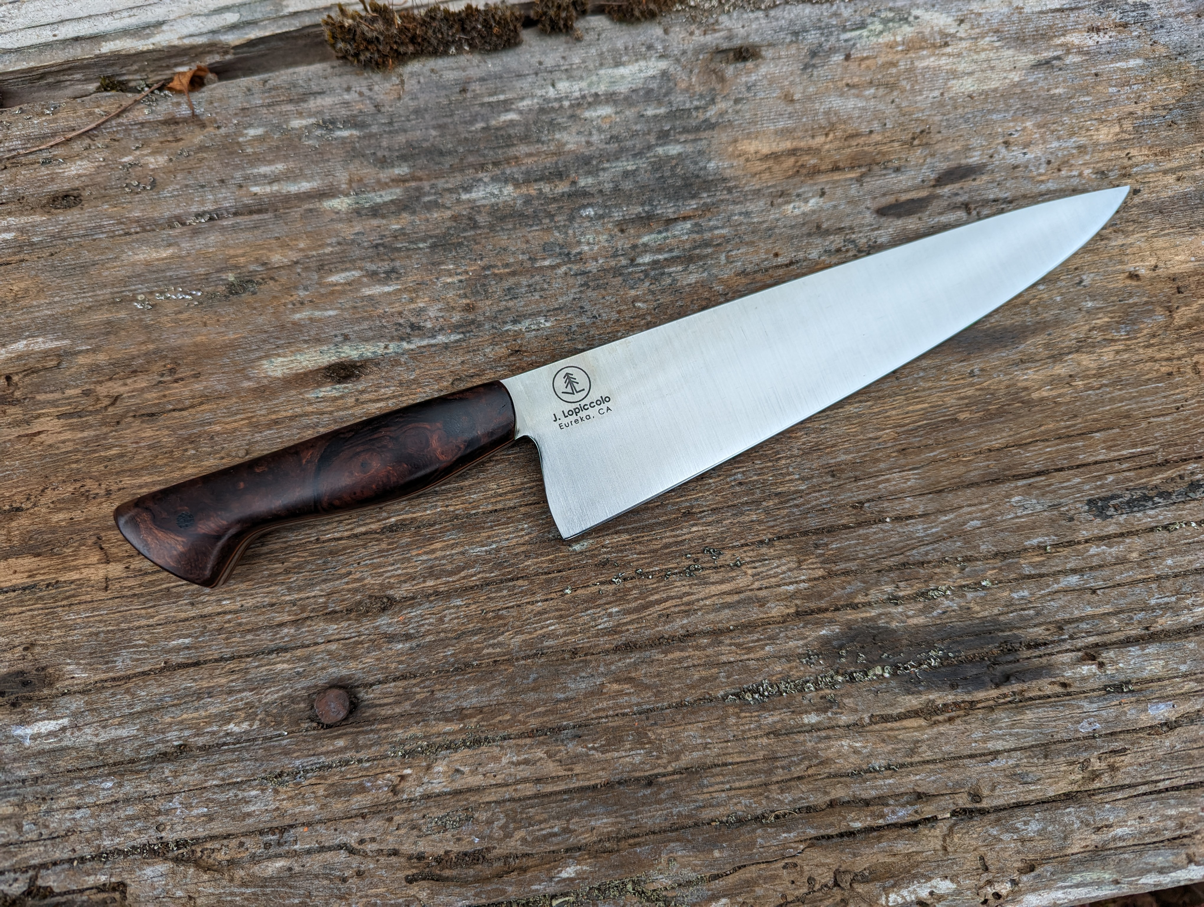 8.5" Chef's Knife in Desert Ironwood Burl