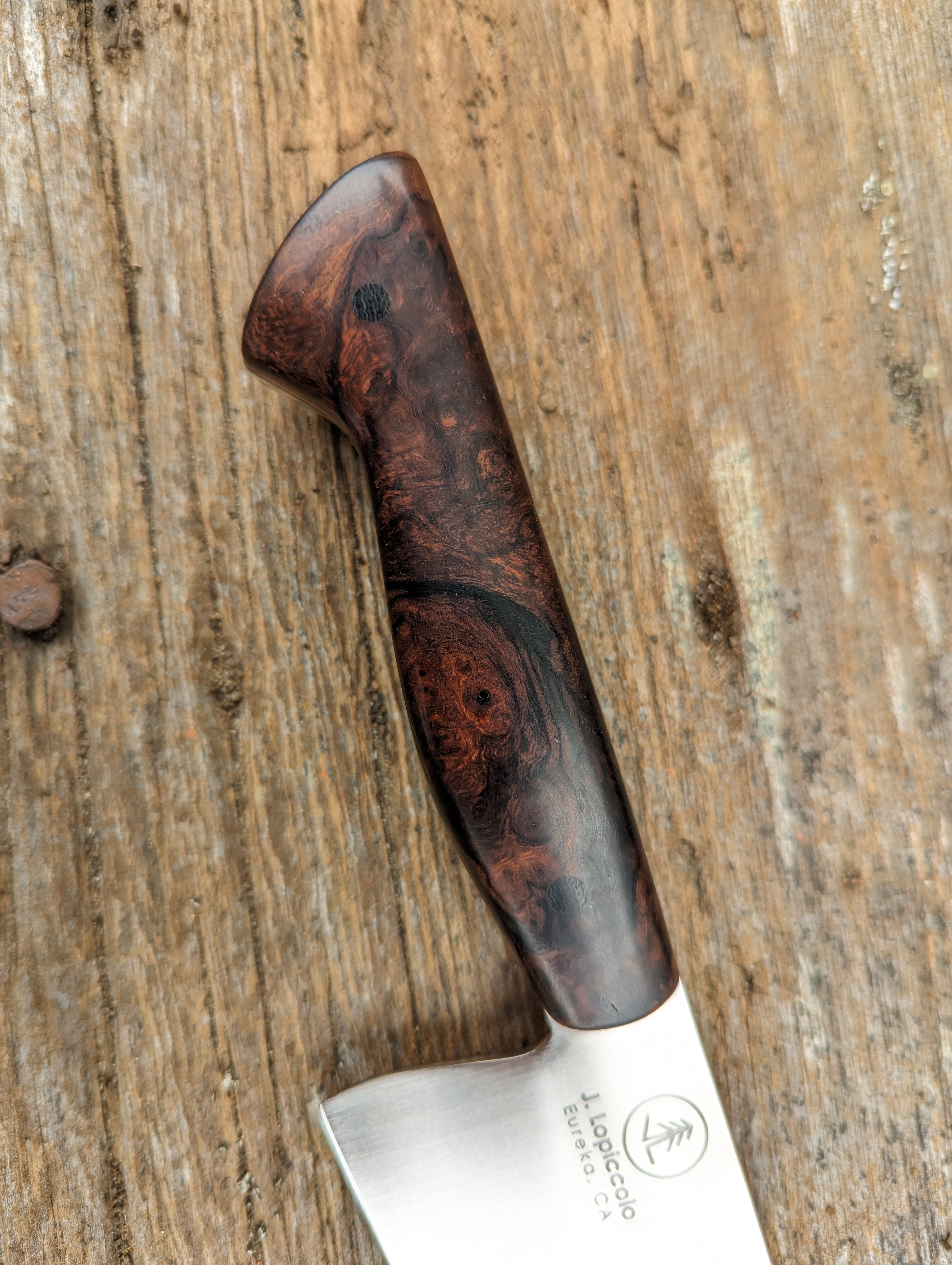 8.5" Chef's Knife in Desert Ironwood Burl