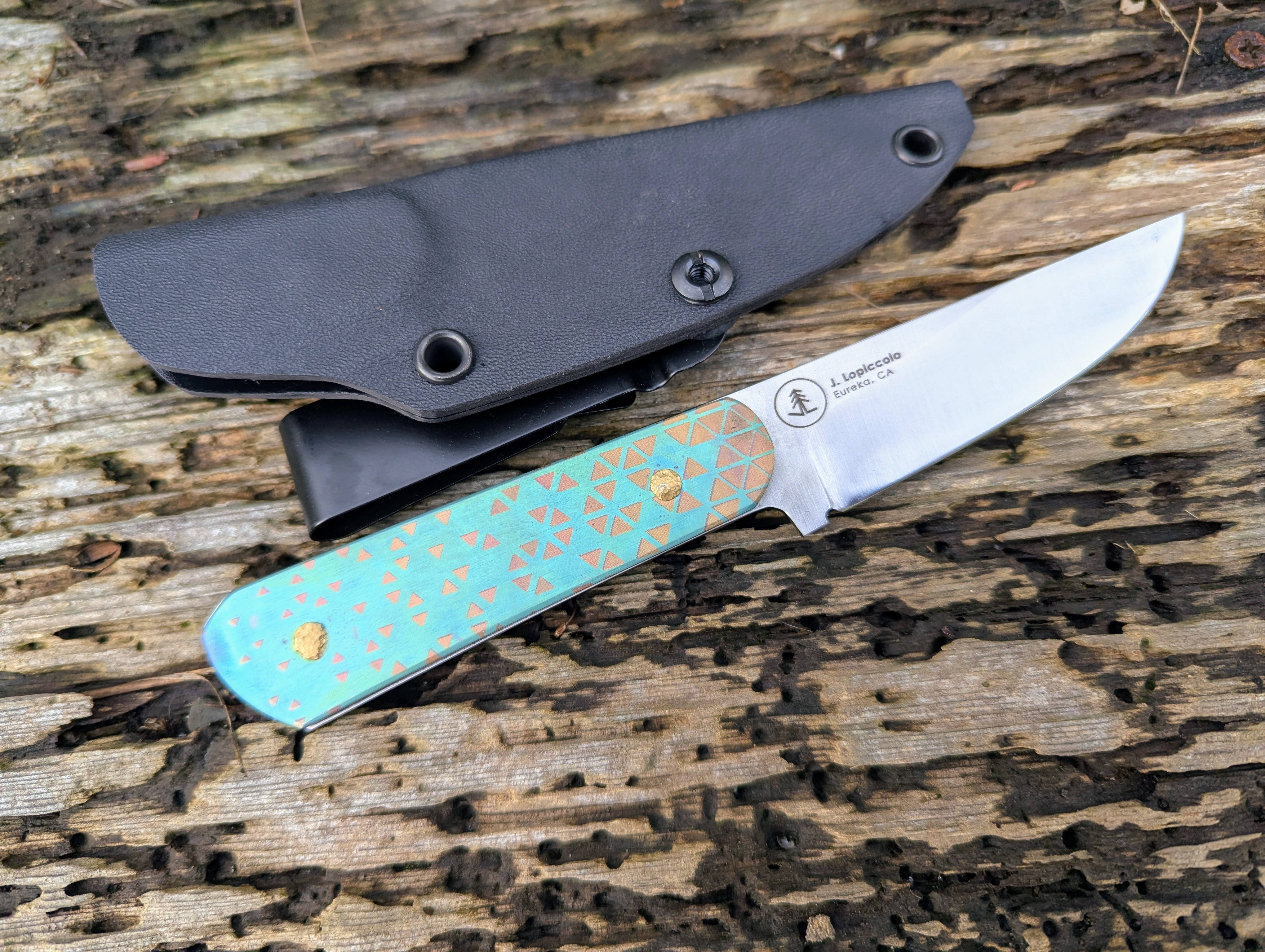 3.25" Backpacking / EDC with Anodized Titanium Handle