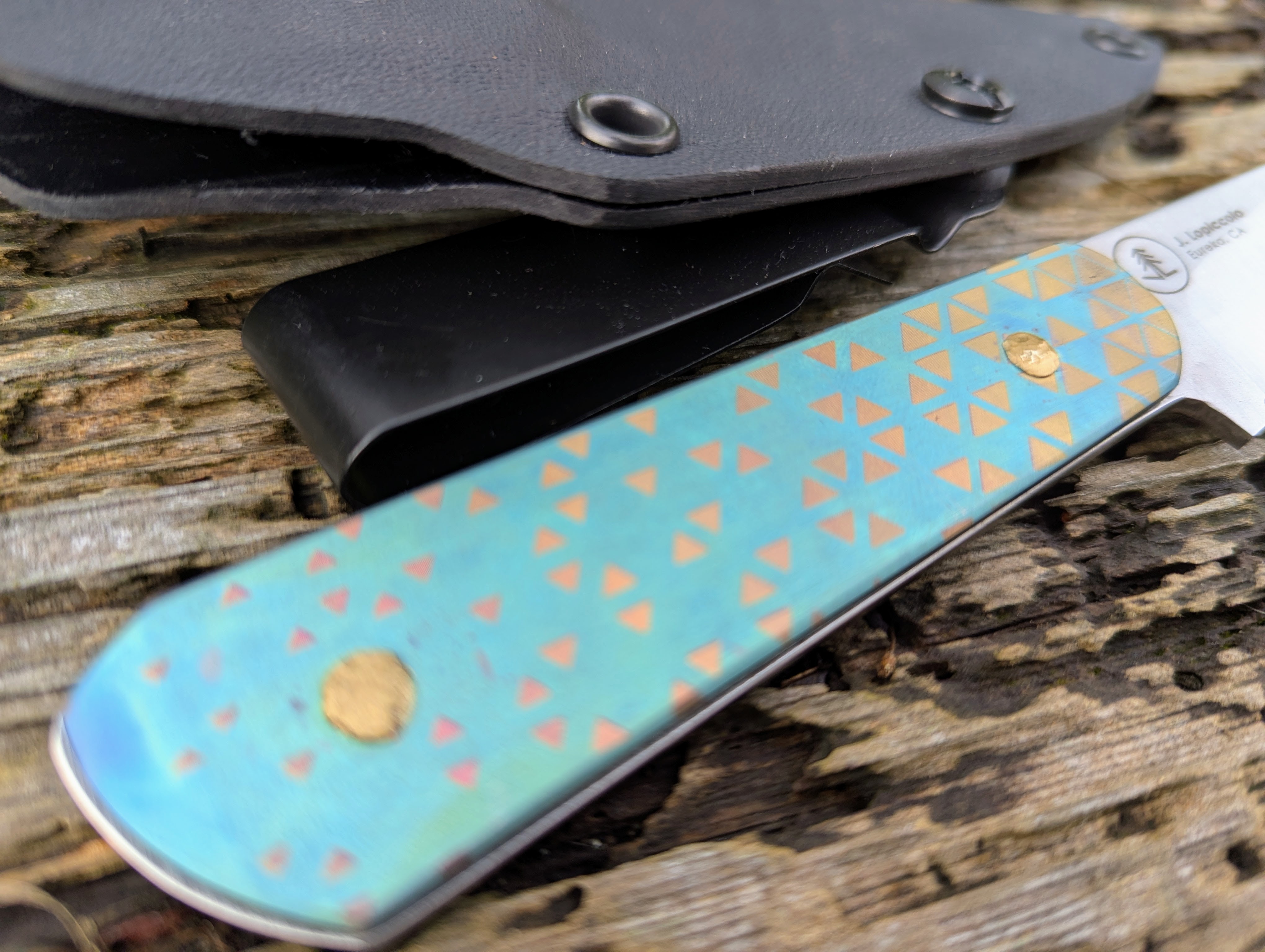 3.25" Backpacking / EDC with Anodized Titanium Handle