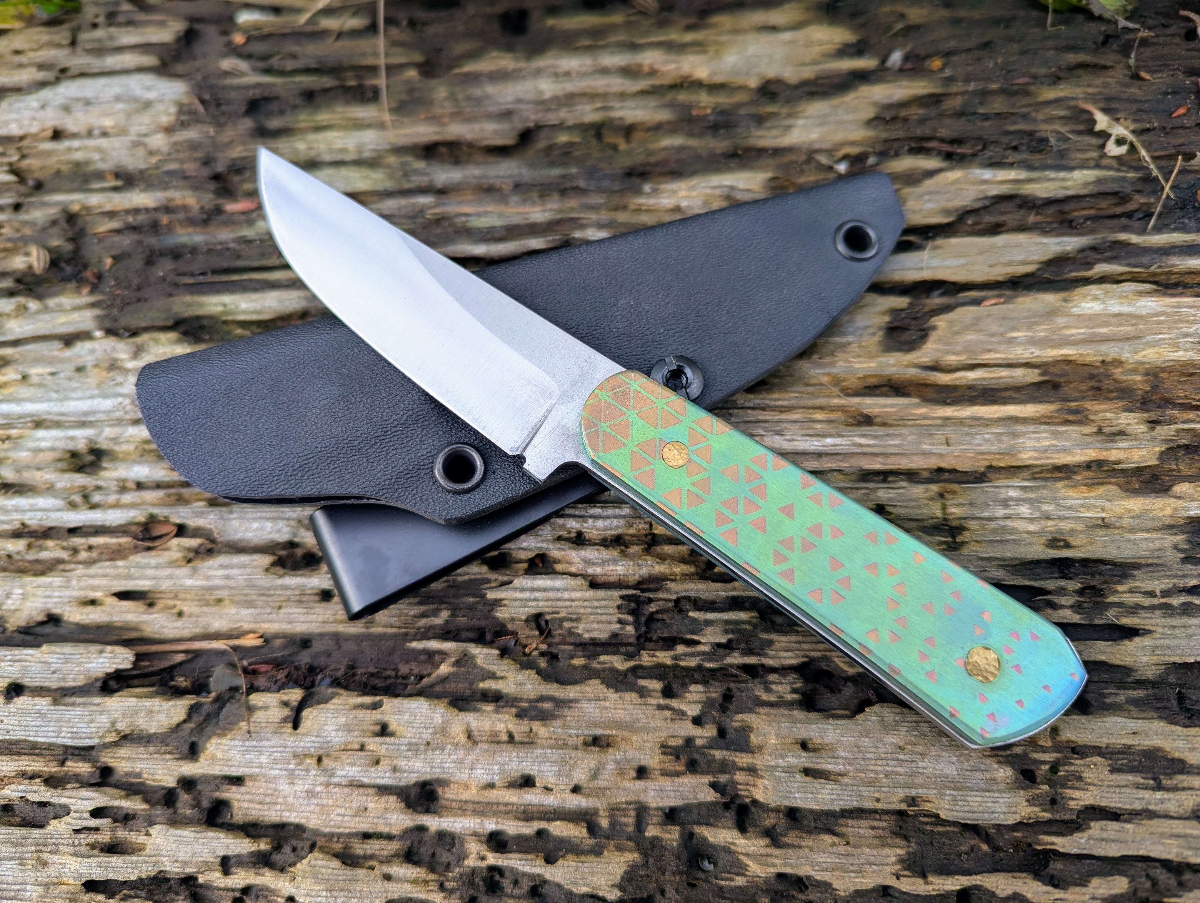 3.25" Backpacking / EDC with Anodized Titanium Handle