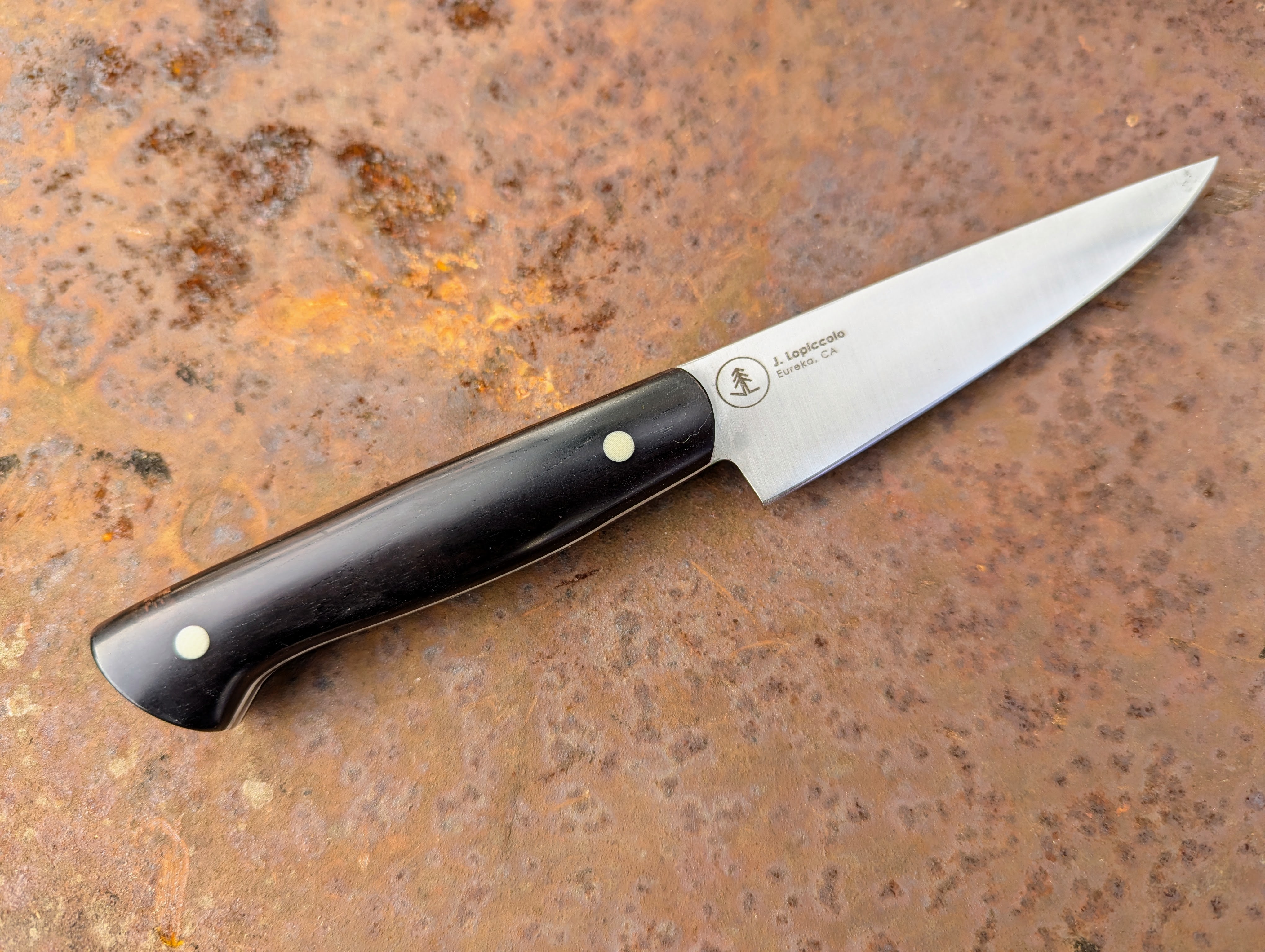 4" Paring Knife with African Blackwood Handle