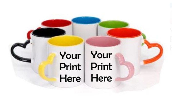 Heart Handle Inner Color Mug