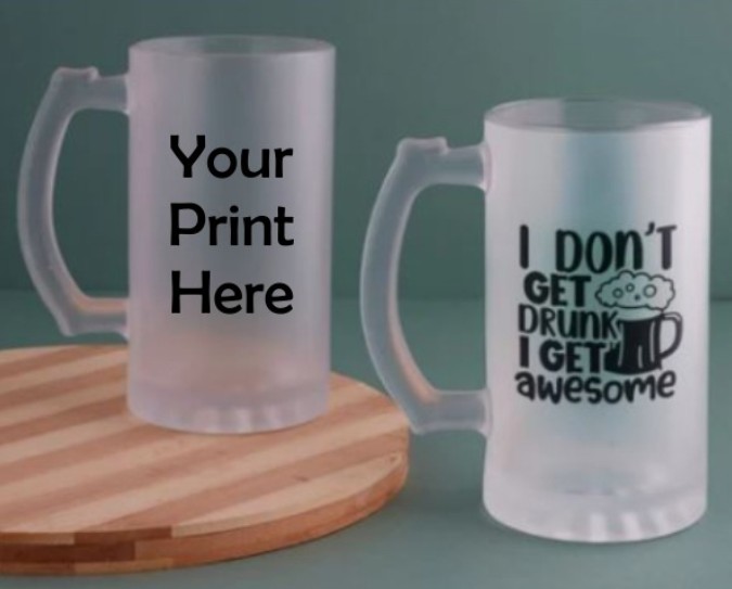 Frosted Custom Beer Mug
