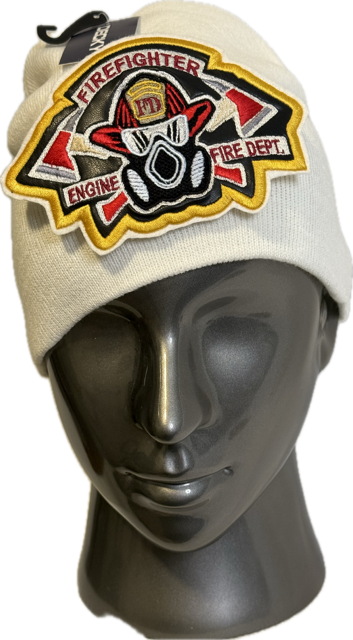 FIREFIGHTER MASK SHEILD On KNIT CAP