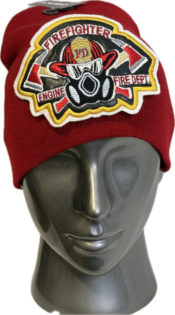 FIREFIGHTER MASK SHEILD On KNIT CAP