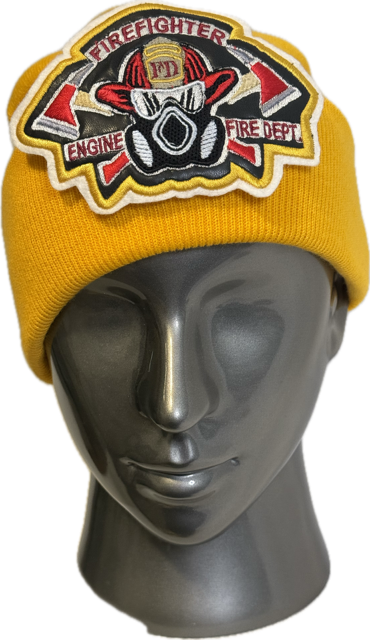 FIREFIGHTER MASK SHEILD On KNIT CAP