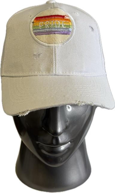 Distressed Rainbow Pride STRIP Cap