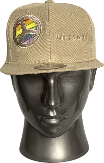 Rainbow PEACE Sign Cap