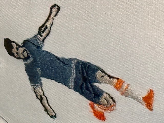 Embroidered Soccer Player Patch
