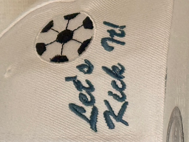 Embroidered Soccer Player Patch