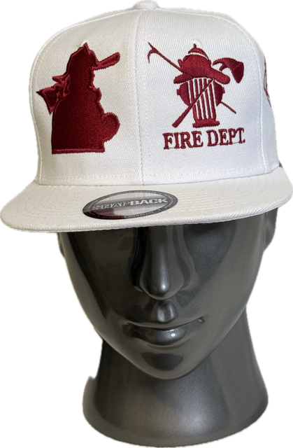 "RED FIREFIGHTER" SILHOUETTE EMBLEM CAPS 