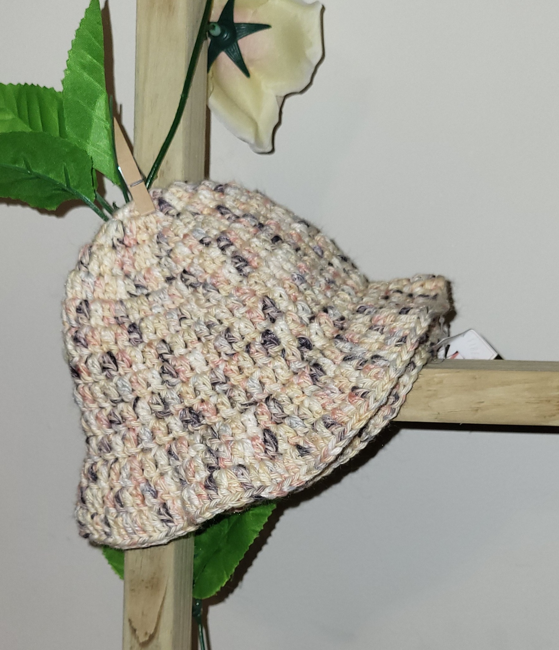 Baby Crochet Summer Fall Hat Handmade Straw