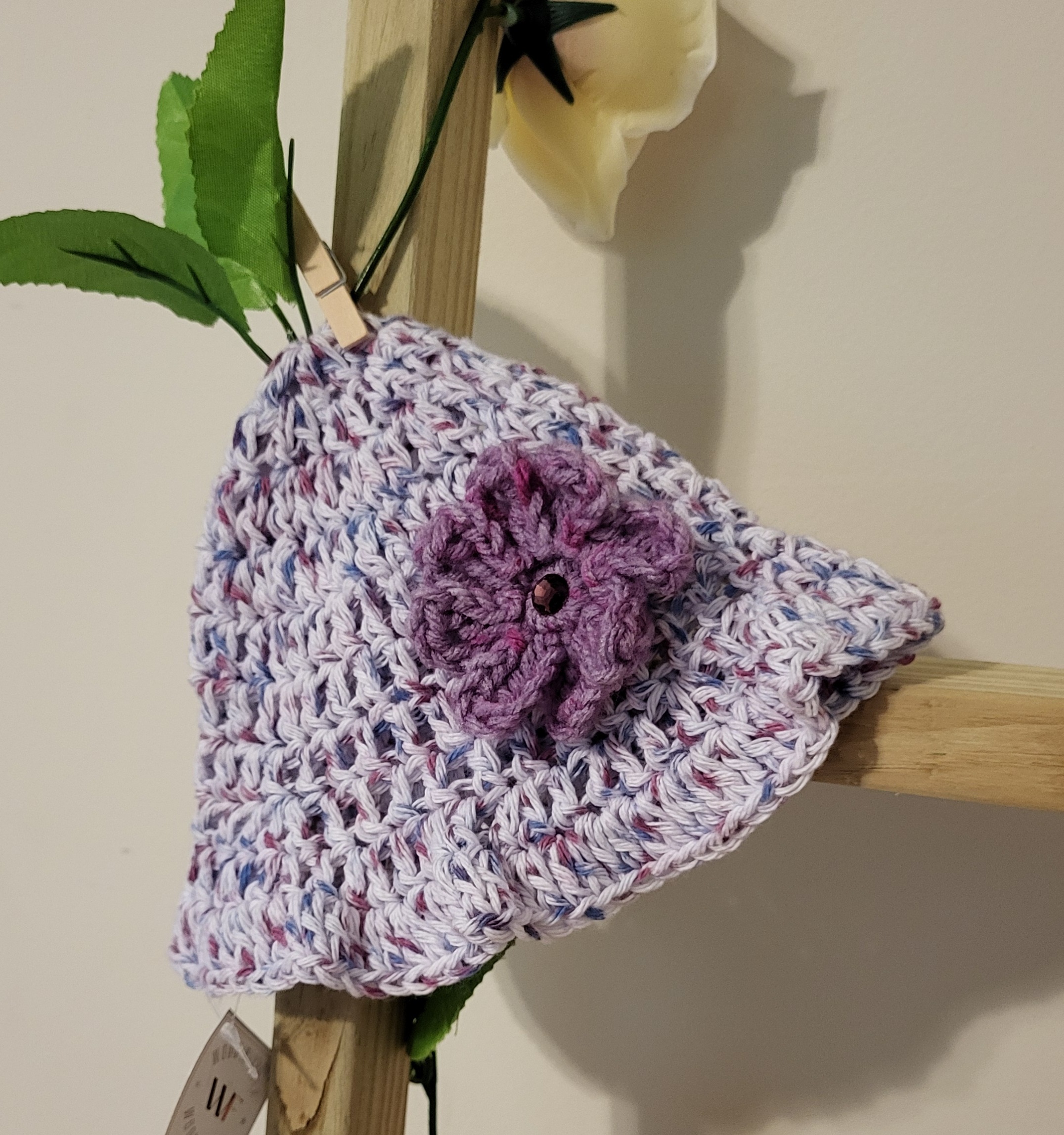 Baby Crochet Bucket Hat Handmade Blurple