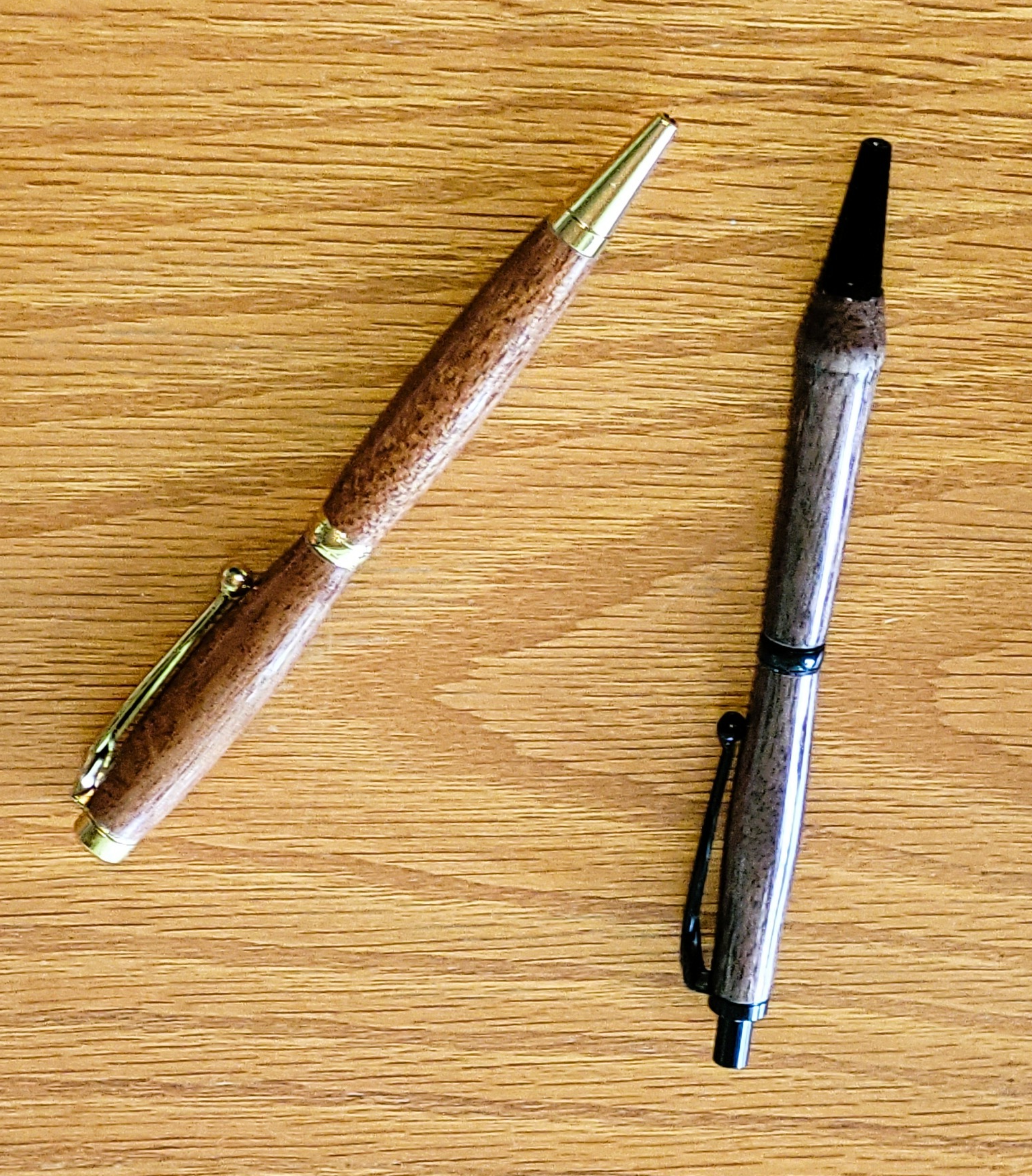 Handcrafted Hand Turned Wood Slimline Twist and Click Pen