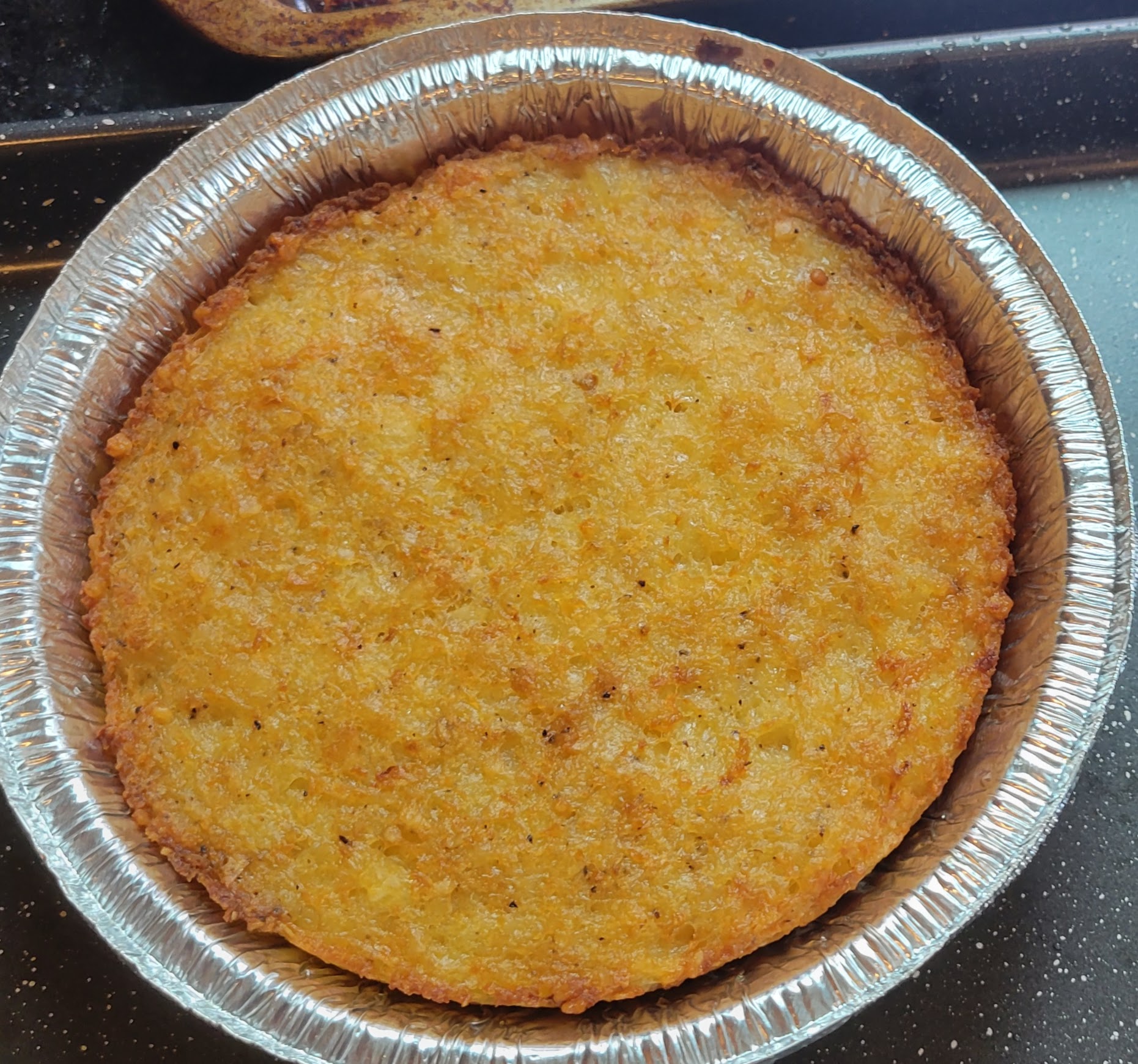 6 inch Round potato kugel