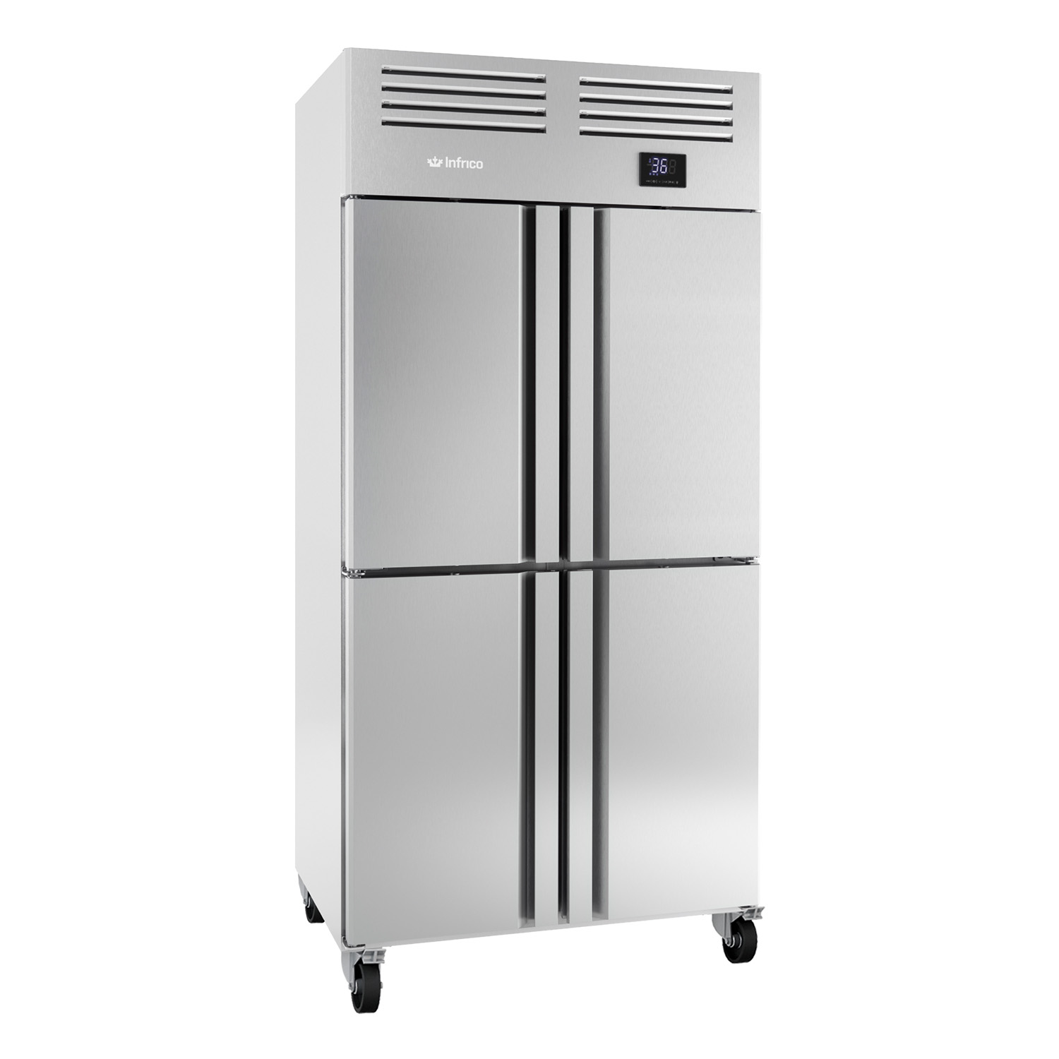 Infrico 38” Upright Refrigerator Slim Line 4 Door IRR-AGN604