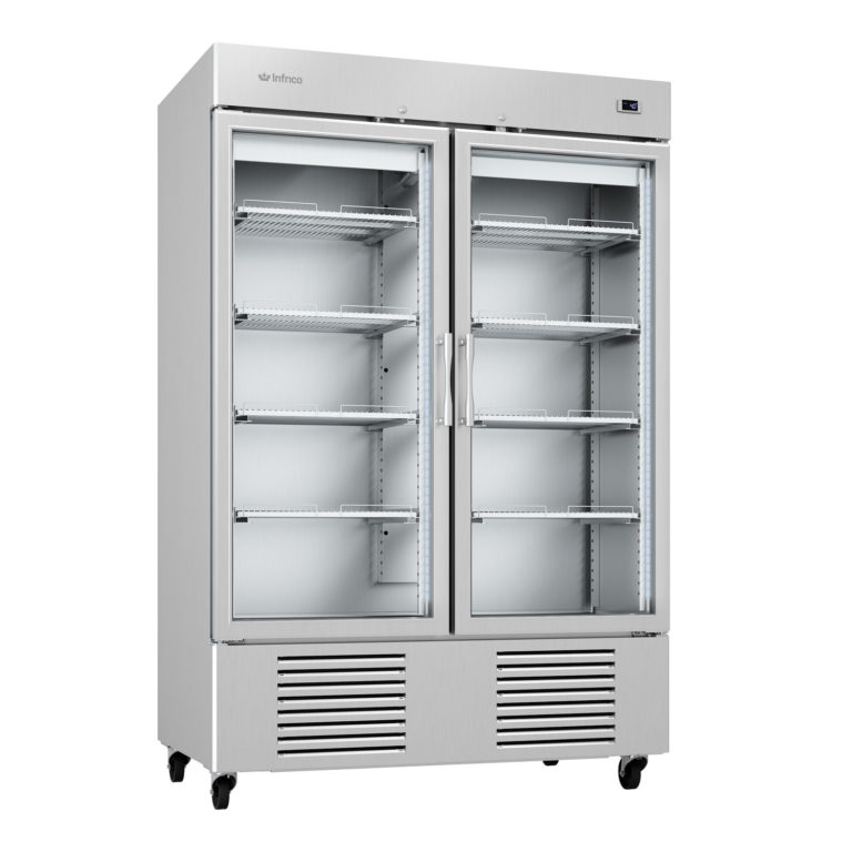 Infrico 54” Upright Refrigerator Glass Door IRR-AGB49CR