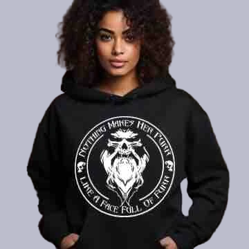Nothing Makes Her Purr Like a Face Full of Furr Women's Hoodie