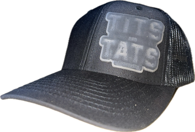 Tits & Tats (Text Patch) Hat- Mesh Back