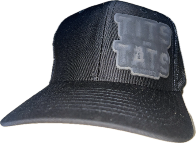 Tits & Tats (Text Patch) Hat- Mesh Back
