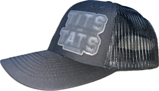 Tits & Tats (Text Patch) Hat- Mesh Back