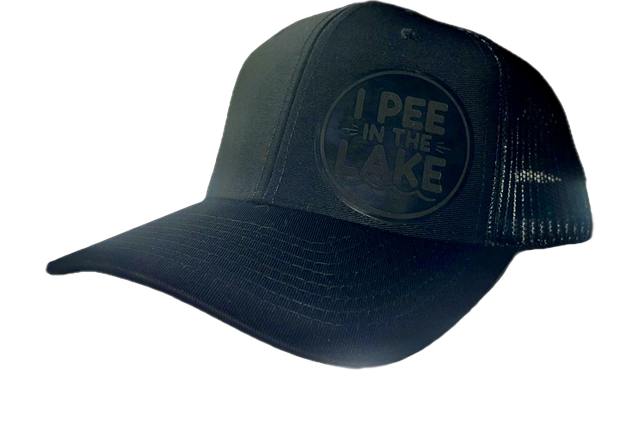 I Pee In the Lake – Blacked Out Mesh Back  - Snapback