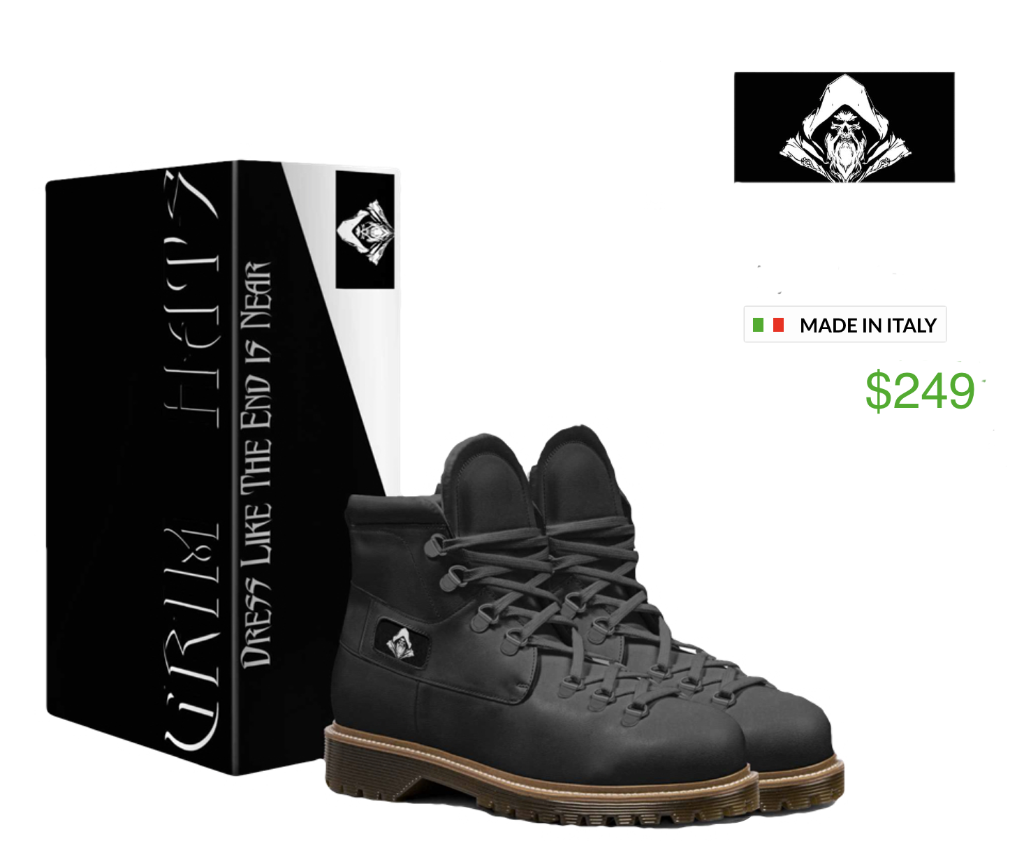 BAD OMENS CUSTOM BOOT