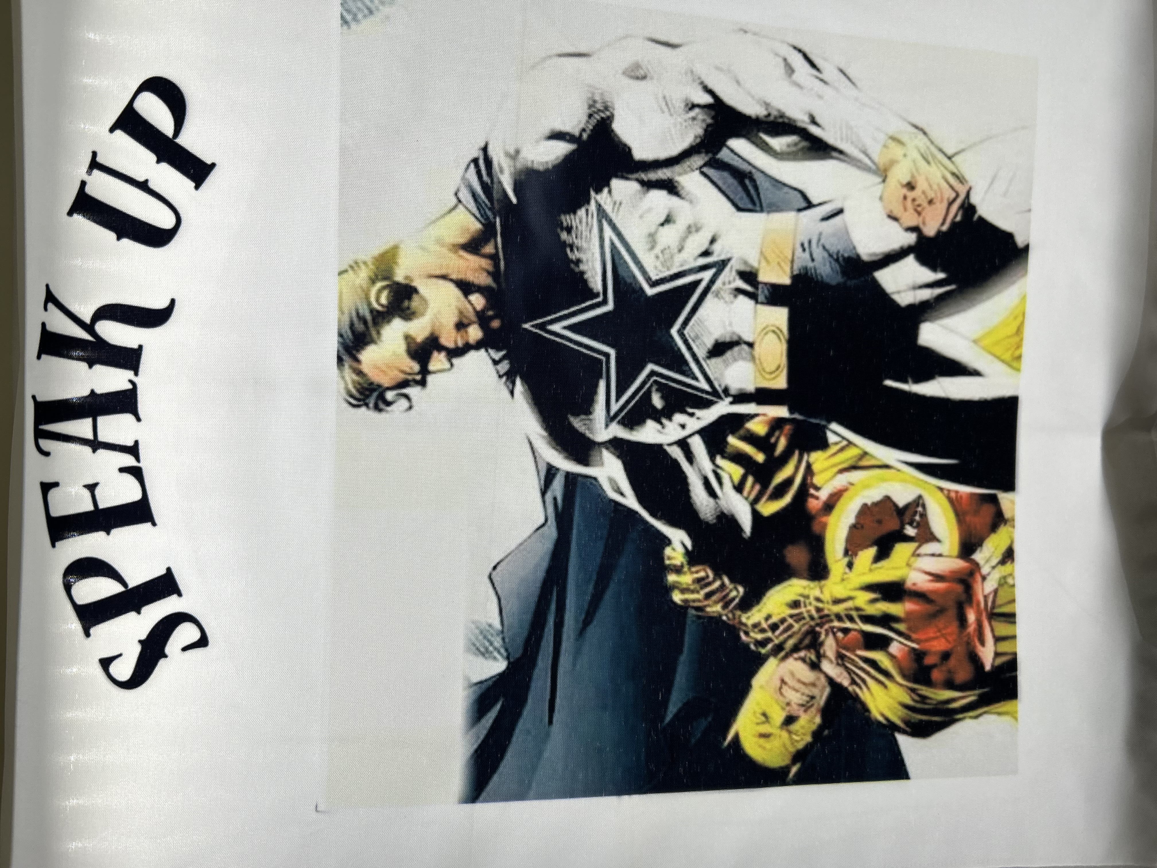Speak Up Comic Art Poster