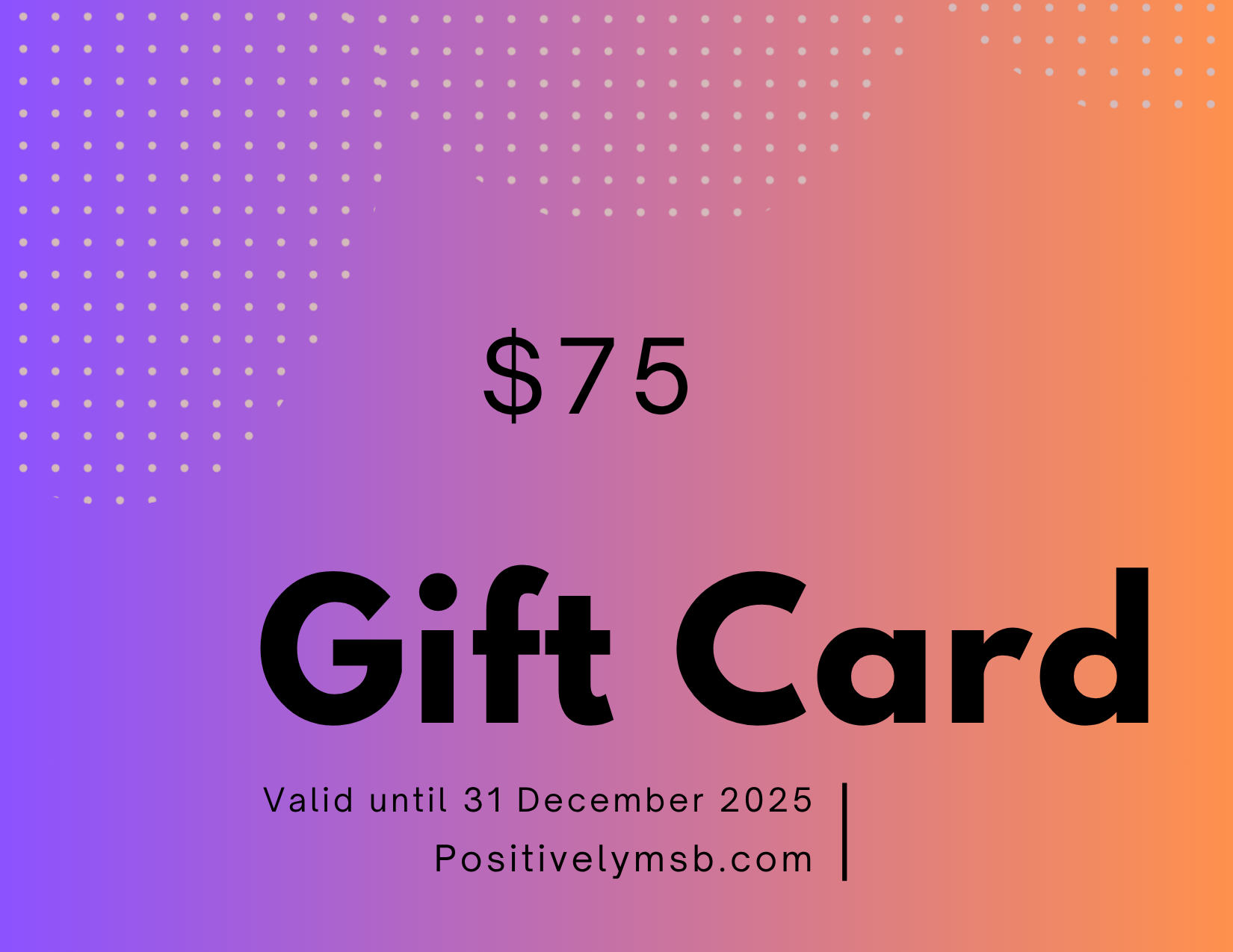 $75 Gift Card