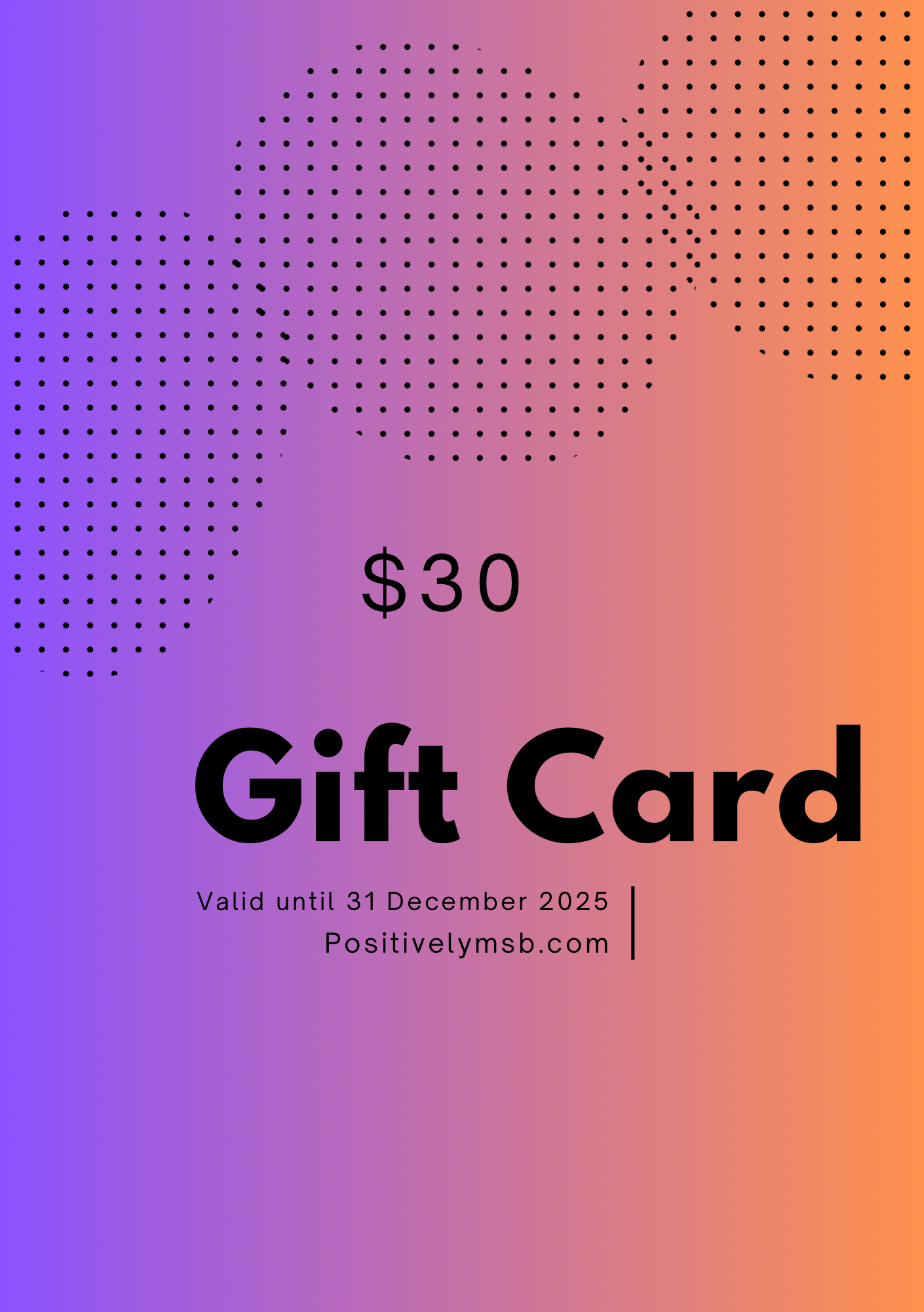 $30 Gift Card