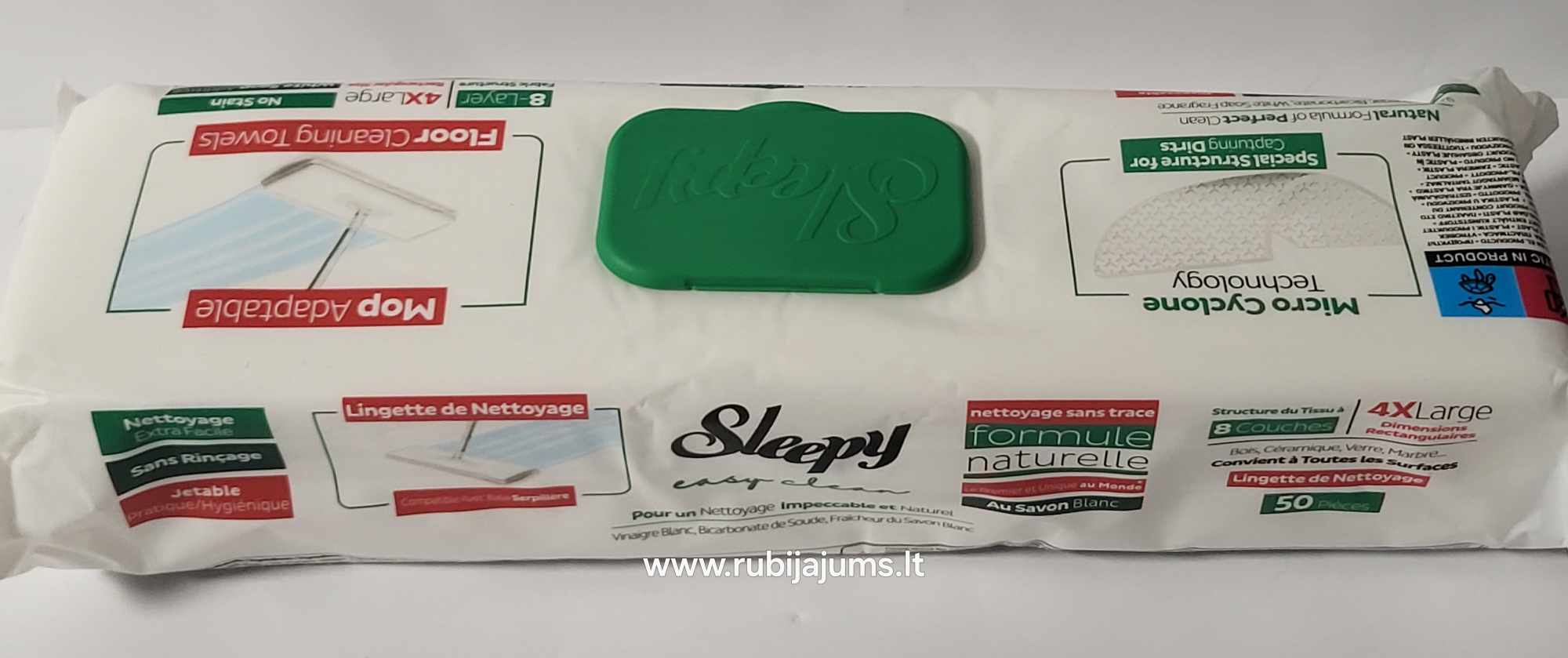 Sleepy grindų valymo servetėlių  3 vnt. mix